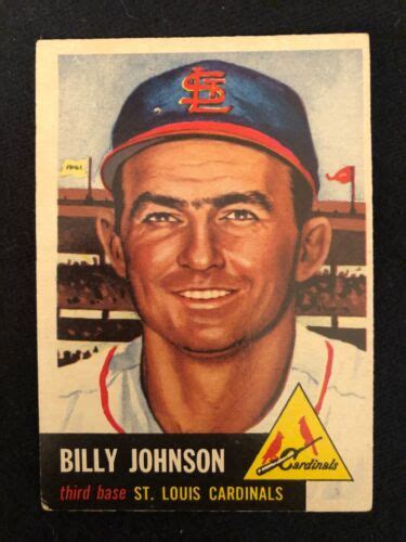 Topps Baseball Card Billy Johnson Bv Ex Range Cf Ebay