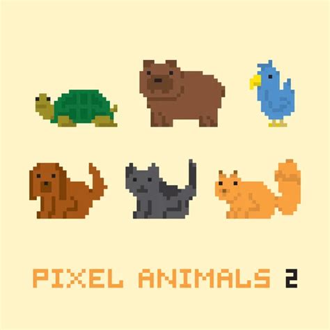 12,010,826 Pixel art animals Vector Images | Depositphotos