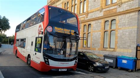 Buses In Action In The Uk Newton Abbot Station With Buses From