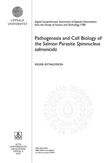 Pathogenesis And Cell Biology Of The Salmon Parasite Spironucleus Salmonicida Docslib