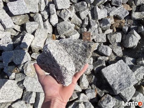 Kamień łupek Granitowy Granit Gabiony kostka płot frakcja 50 Bełk