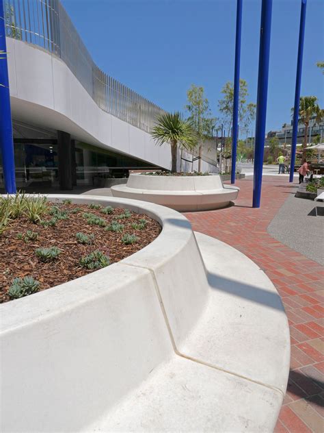 Prahran Square Concrete Seat Planter Modules By SVC Urban