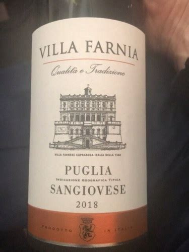 Villa Farnia Di Farnese Sangiovese Vivino Brasil