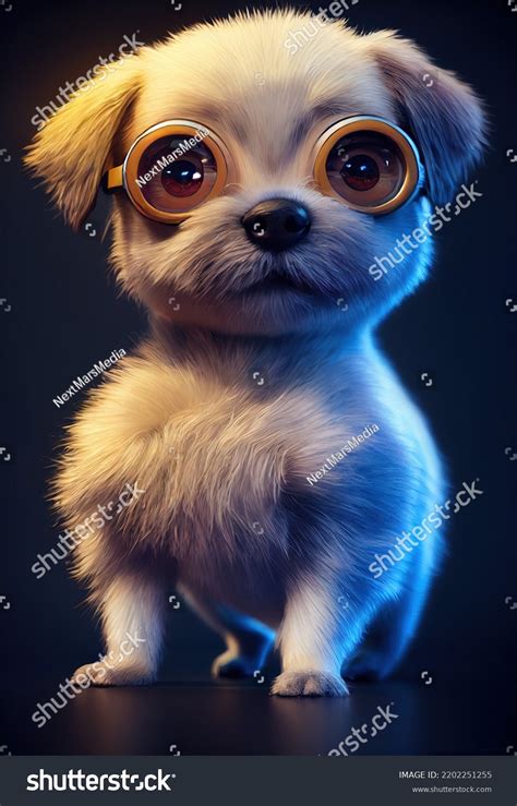 Fat Dog Cute Funny Creative Portrait Stock Illustration 2202251255 ...