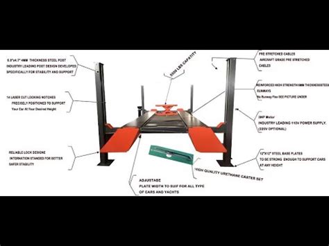 KATOOL Four Post Lift Mounting KT 4H110 YouTube