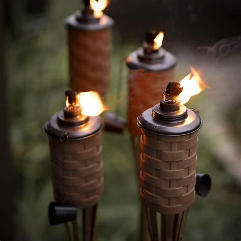 ONETHATCH Weather Resistant Tiki Bamboo Torches