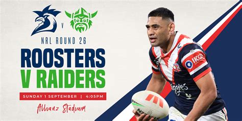 NRL RD 26 ROOSTERS V RAIDERS Easts Kingswood