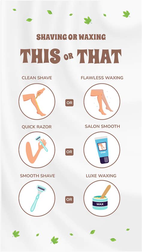 Free Shaving or Waxing This or That Instagram Post Template to Edit Online