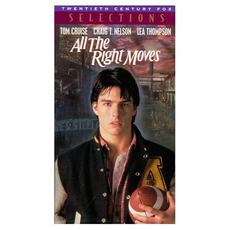 Amazon.com: All the Right Moves [VHS]: Tom Cruise, Lea Thompson, Craig ...