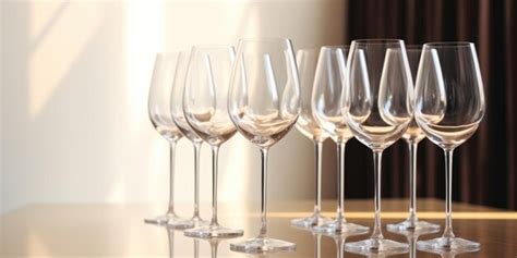 Premium Photo | A set of wine tasting glasses