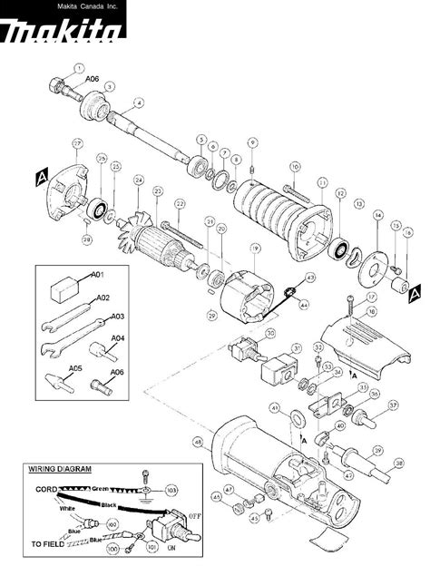 Makita Grinder Electrical Circuit Diagram