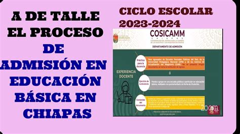 A detalle el proceso de admisión en Educación básica de Chiapas YouTube