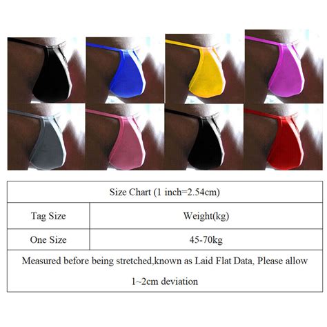 Sexy Men S Bulge Pouch Thong Jockstrap Low Rise G String T Back Bikini