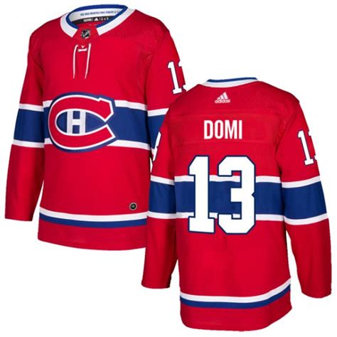 Authentic Adidas Men's Max Domi Montreal Canadiens Home Jersey - Red