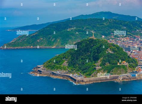 Monte Urgull At Spanish Town San Sebastian Stock Photo Alamy