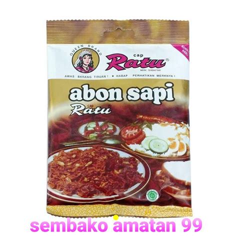 Jual Abon Sapi Asli Abon Cap Ratu Original Gram Shopee Indonesia