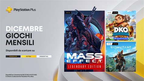 PS Plus Essentials Mass Effect Biomutant E Divine Knockout Sono I