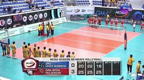 Ncaa Season Mvb Match Point San Beda Vs Jru Youtube