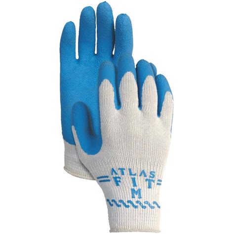 Showa Atlas Mens Medium Rubber Coated Glove Hills Flat Lumber