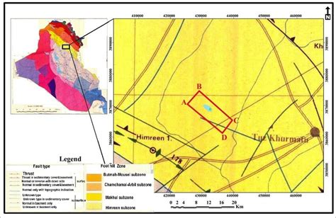 Tectonic Map Of Iraq Showing The Study Area 18 Download Scientific