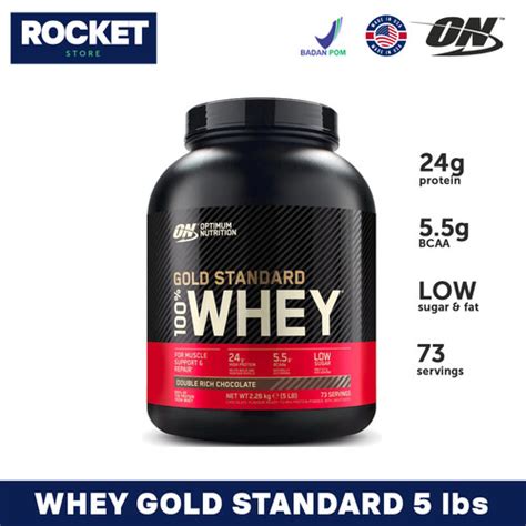 Jual On Optimum Nutrition Whey Gold Standard 5 Lbs Whey Protein Isolate