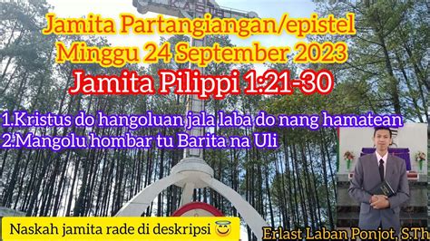 Jamita Pilippi 1 21 30 Jamita Epistel Minggu 24 September 2023