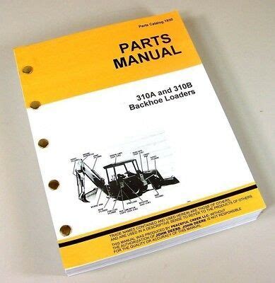 Parts Manual For John Deere A B Tractor Loader Backhoe Catalog