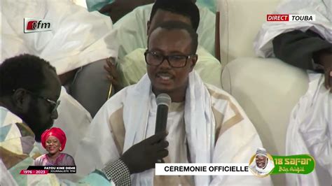 Cérémonie Officielle Magal Touba 2023 Discours De Serigne Bass Abdou