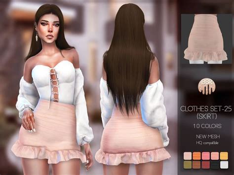 Busra Tr S Clothes SET 25 SKIRT BD105 Sims 4 Clothing Sims 4