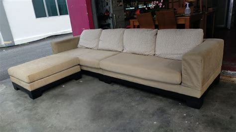 Sofa L Shape Saiz Besar Secondhand Furniture Home Living Furniture