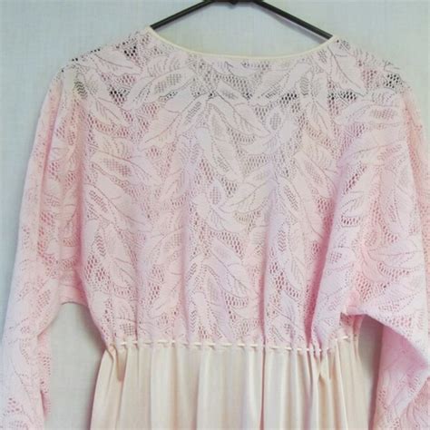 S Pink Lingerie Long Nightgown Vintage Vanity Fa Gem