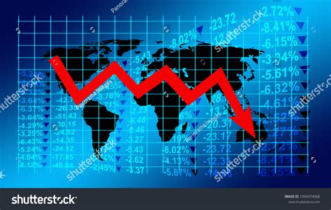 Graphs Representing Stock Market Crash 3d Stock Illustration 1996974068 ...