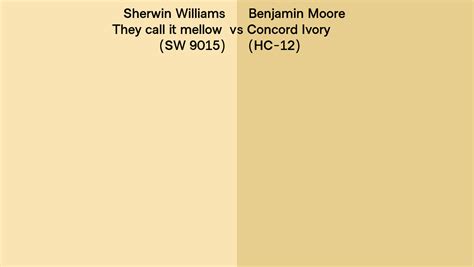 Sherwin Williams They Call It Mellow SW 9015 Vs Benjamin Moore