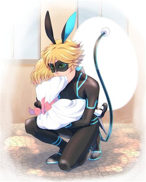 Adrien Agreste And Chat Noir Miraculous Ladybug Drawn By Tomm0515