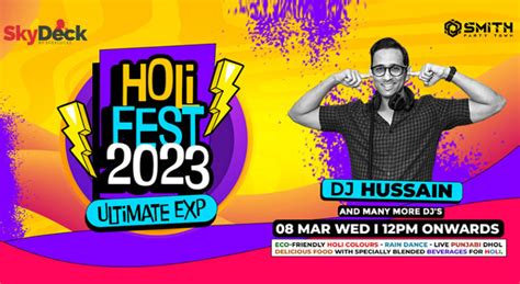 Holi Festival 2023 At Skydeck MG Road | Holi 2023 - Fests.info