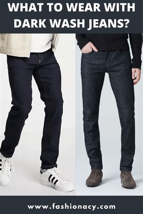 What To Wear With Dark Wash Jeans Dark Denim Jeans Men Blue Jeans