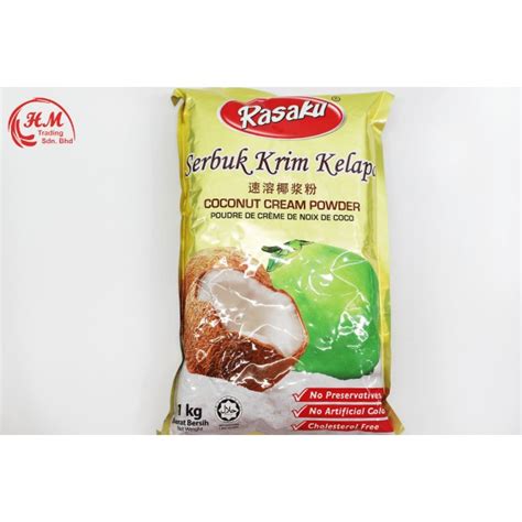 Rasaku Coconut Cream Powder Serbuk Krim Kelapa 椰浆粉 1kg Shopee Malaysia