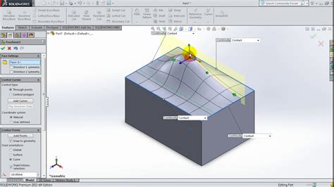 60 SolidWorks 2015 Tutorial 60 FreeForm Tool YouTube