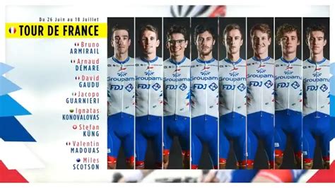 Quipe Cycliste Groupama Fdj On Twitter Notre Quipe Pour Le Tour De