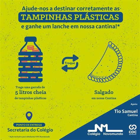 Campanha para a redução de plástico no Meio Ambiente