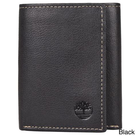 Timberland Men S Genuine Leather Trifold Wallet With Eight Credit Card