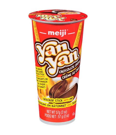 Meiji Yan Yan Cracker Stick With Dip Chocolate Creme 57g