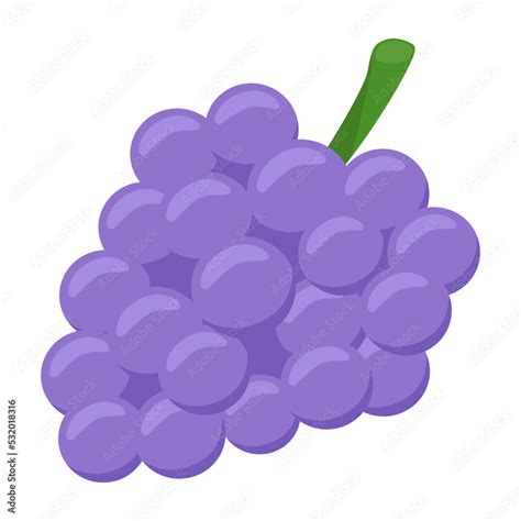 Grape Sign Emoji Icon Illustration. Grapefruit Vector Symbol Emoticon ...