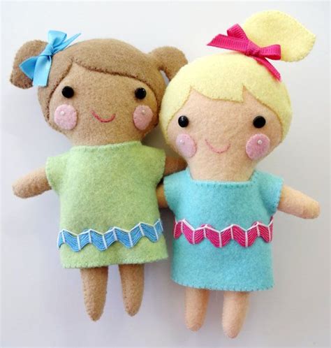 The Janey Doll Felt Softie Sewing Pattern Tutorial Pdf Epattern Etsy