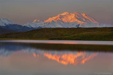 Alpenglow On Mount Denali Alaska Carl Donohue Photography