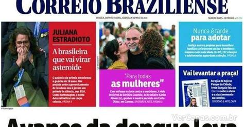 Capa Correio Braziliense Sábado 25 de Maio de 2019