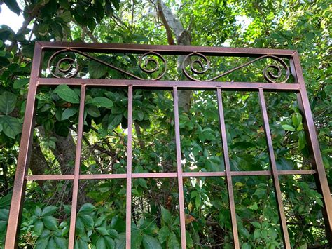 Garden Gate Style Metal Scroll Trellis 7ft High X 3ft Wide Etsy