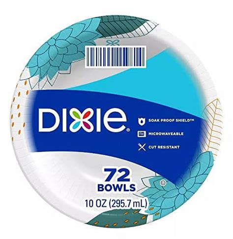 Dixie Everyday Dipsnack 10 Oz Paper Bowls 70ct