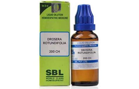 Sbl Drosera Rotundifolia Dilution Uses Price Dosage Side Effects