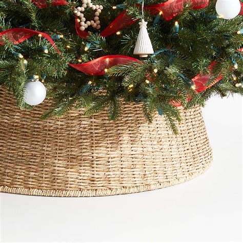 Woven Christmas Tree Collar Crate Barrel Canada